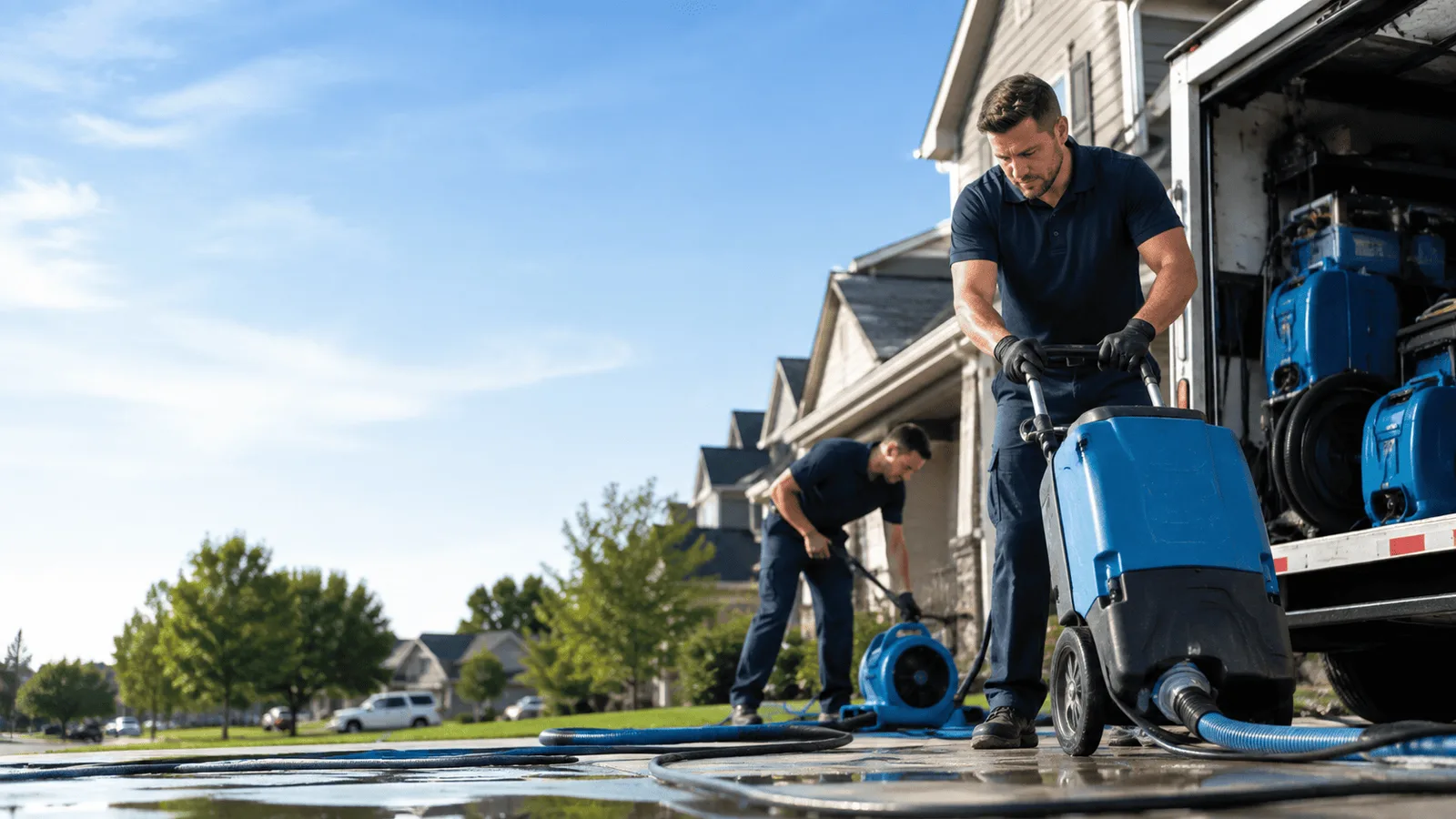 Dehumidification being performed in South Orange, NJ